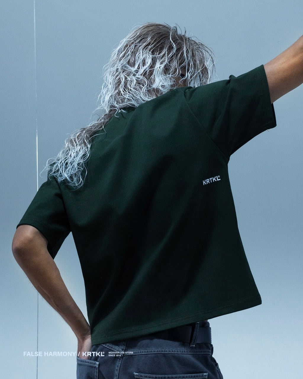 KRTKL QUOTE BOXY CUT TEE GREEN