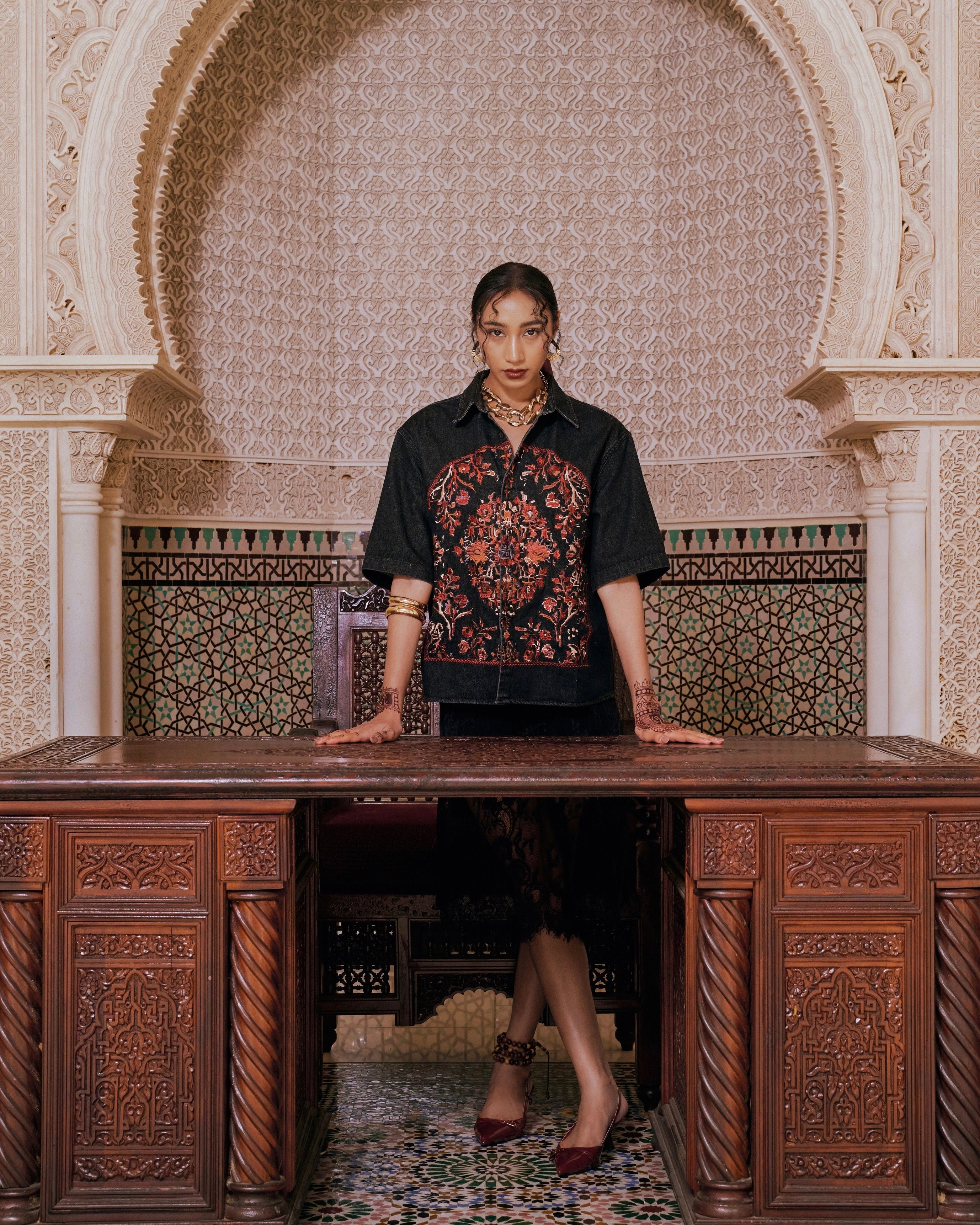 ALL LOVE DENIM SHIRT BLACK