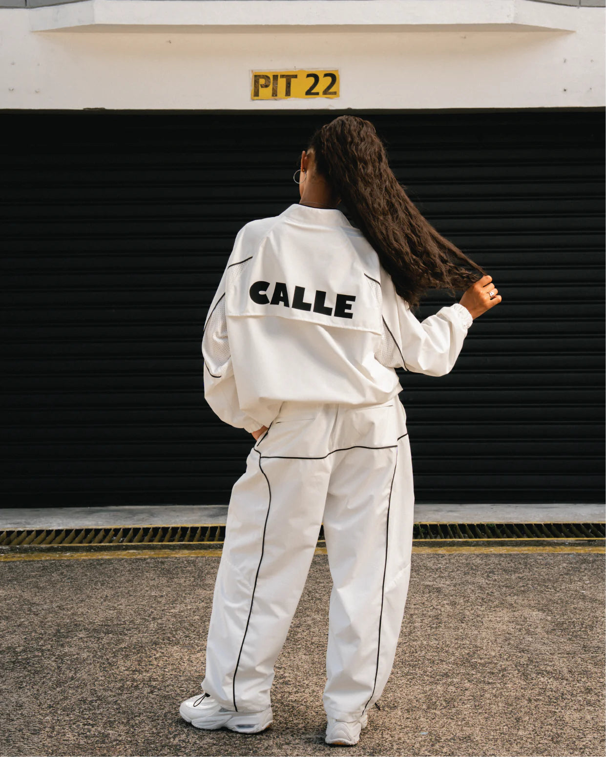 SVG x CALLE TRACKPANTS JERSEY WHITE