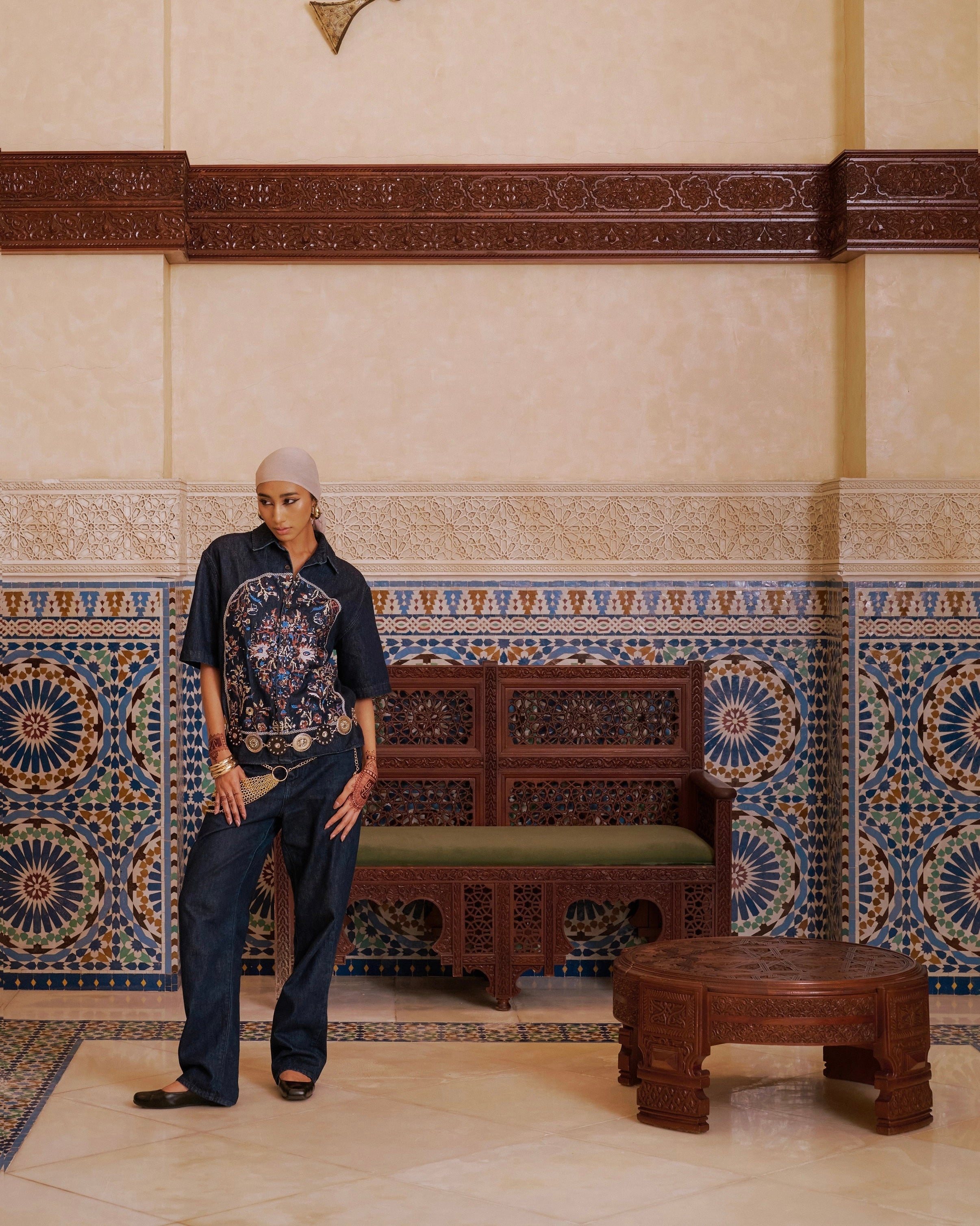 ALL LOVE DENIM SHIRT BLUE