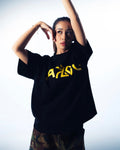 ALL LOVE EDGING TEE BLACK YELLOW