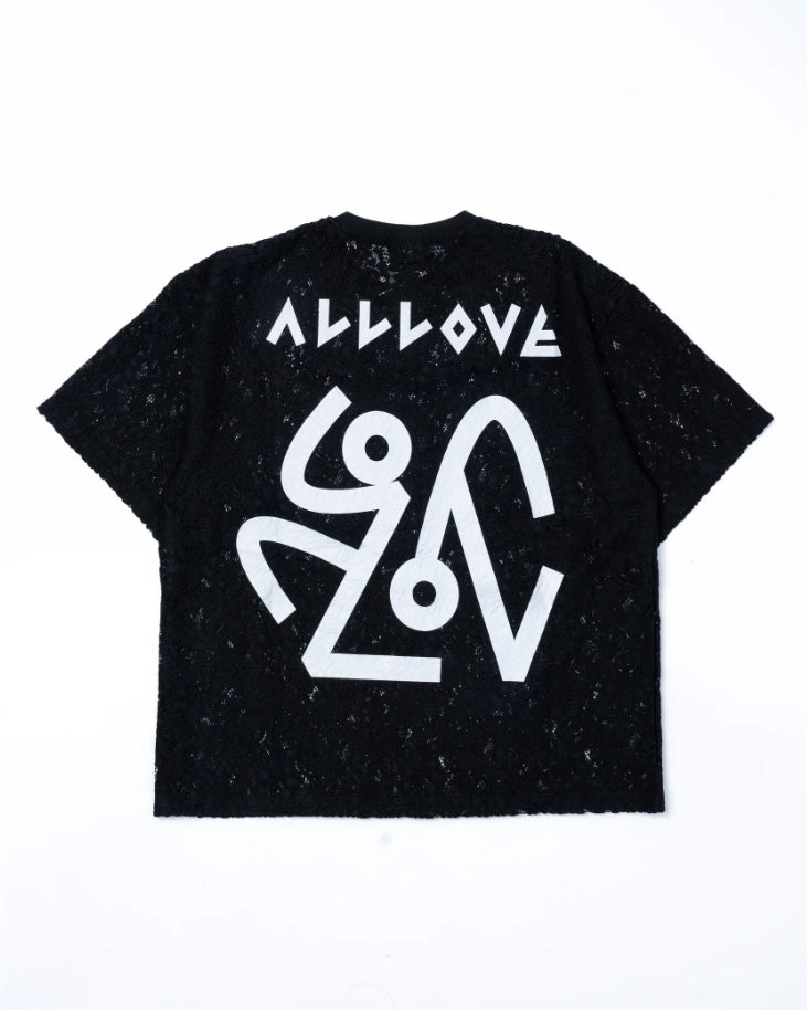 ALL LOVE LACE JERSEY BLACK