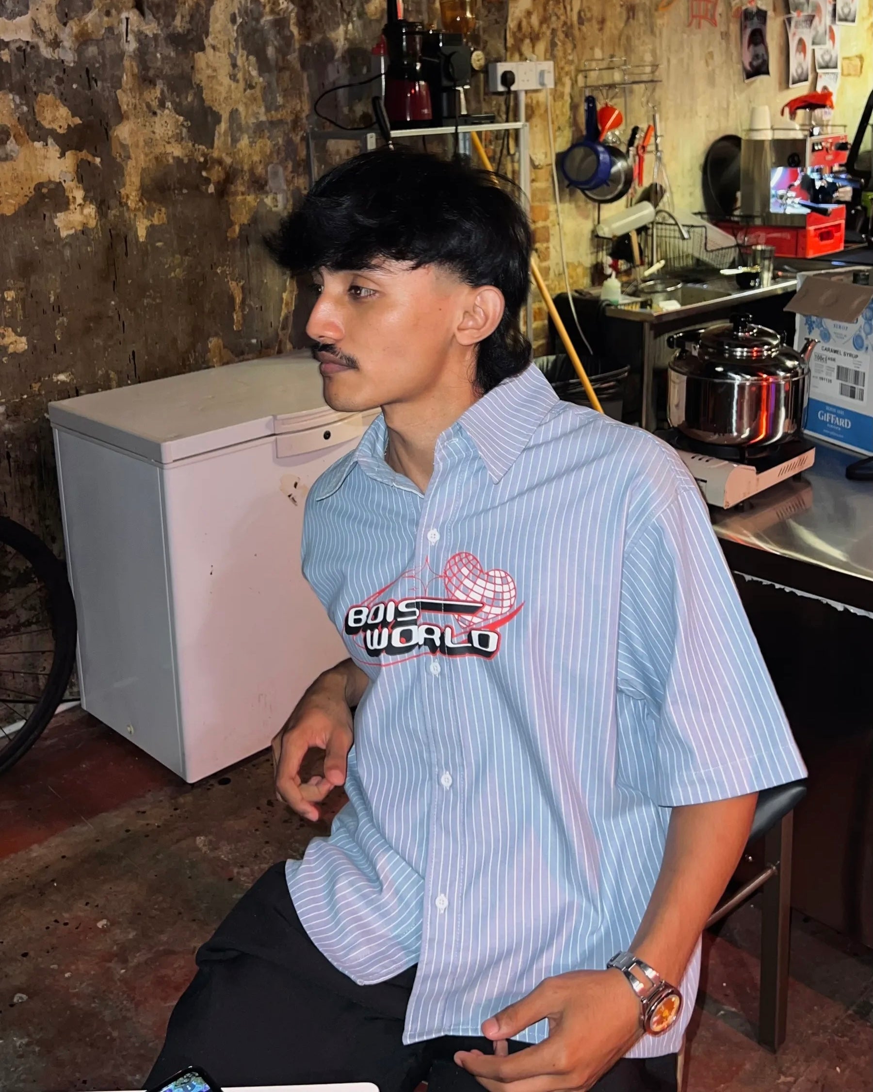 BOISWORLD OG SHIRT BLUE