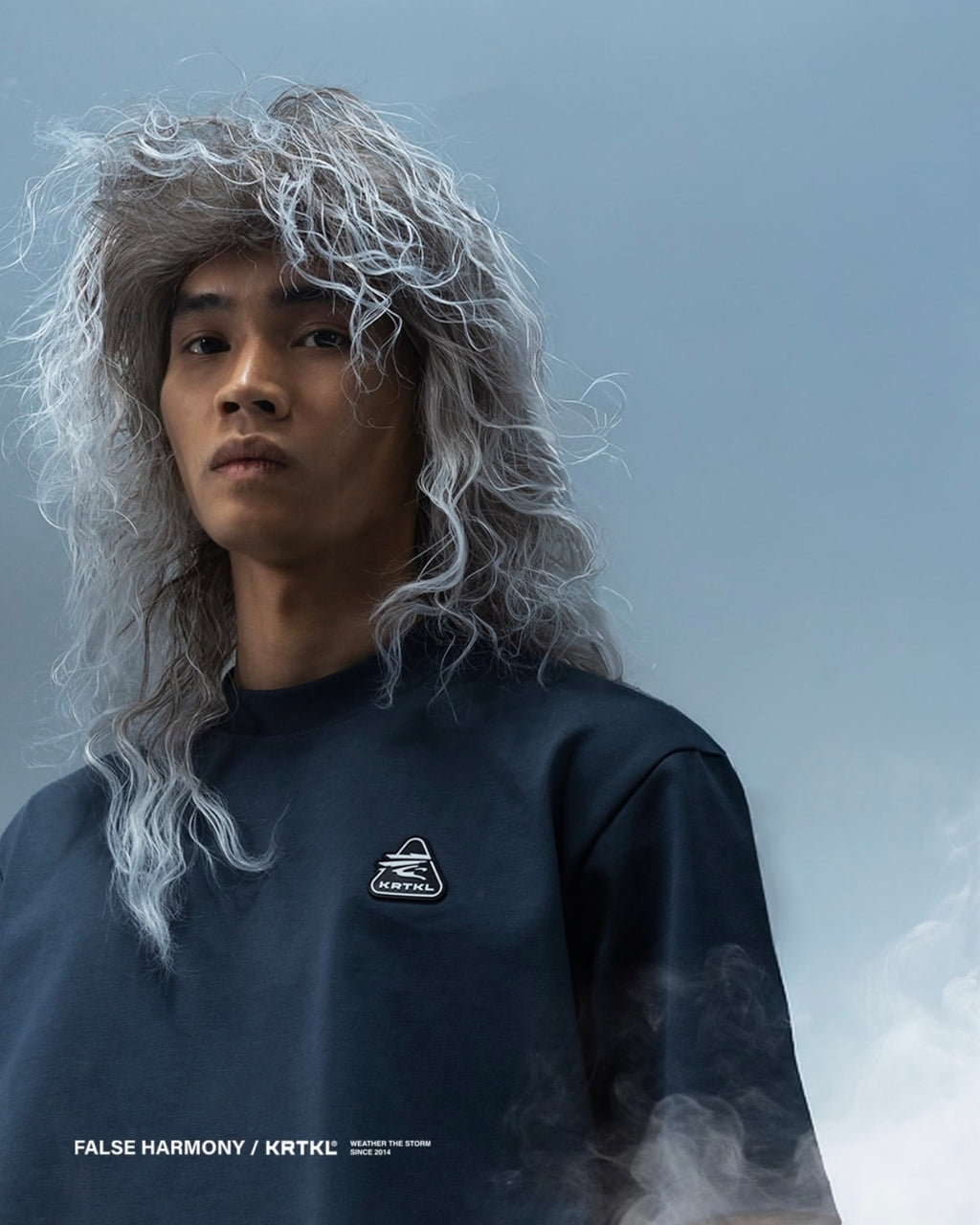 KRTKL TRINADO BOXY CUT TEE NAVY