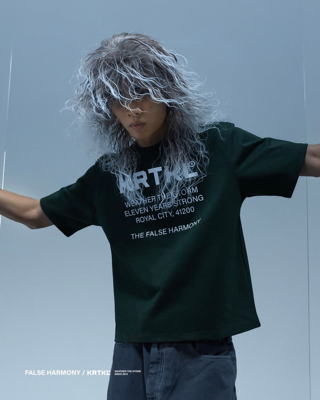 KRTKL QUOTE BOXY CUT TEE GREEN