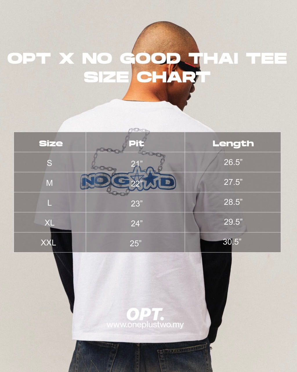 OPT x NO GOOD THAI TEE BLACK