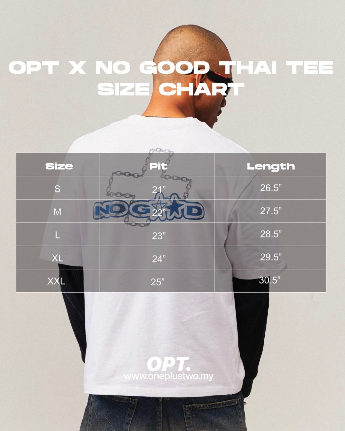 OPT x NO GOOD THAI TEE BLACK