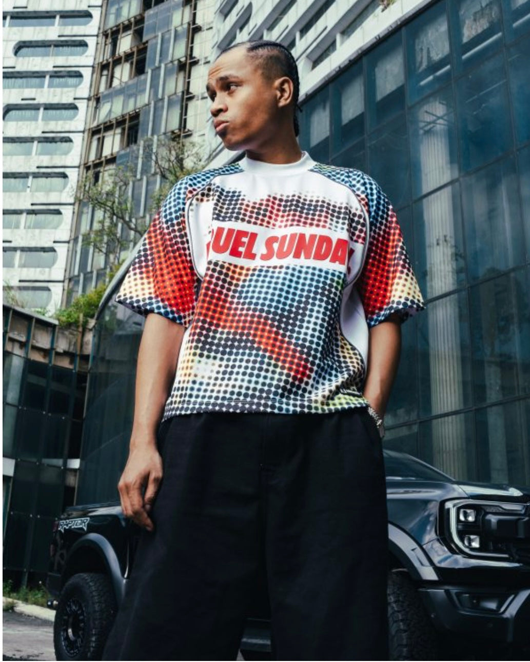 KRUEL x SUPERSUNDAY PIXEL JERSEY WHITE