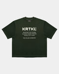 KRTKL QUOTE BOXY CUT TEE GREEN