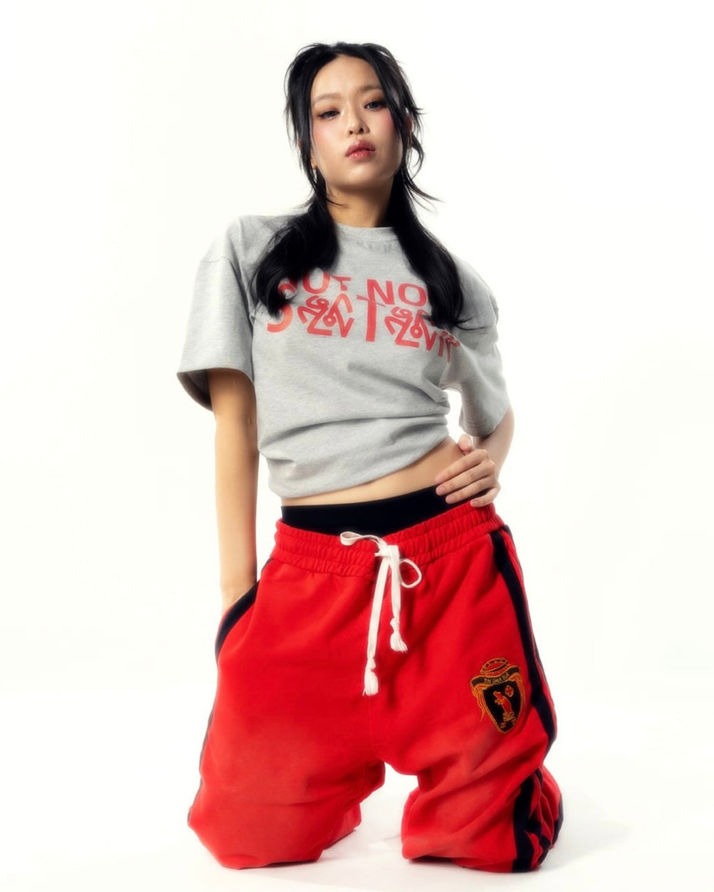 ALL LOVE NOT NOW SATAN TEE GREY