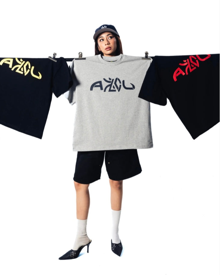 ALL LOVE EDGING TEE GREY
