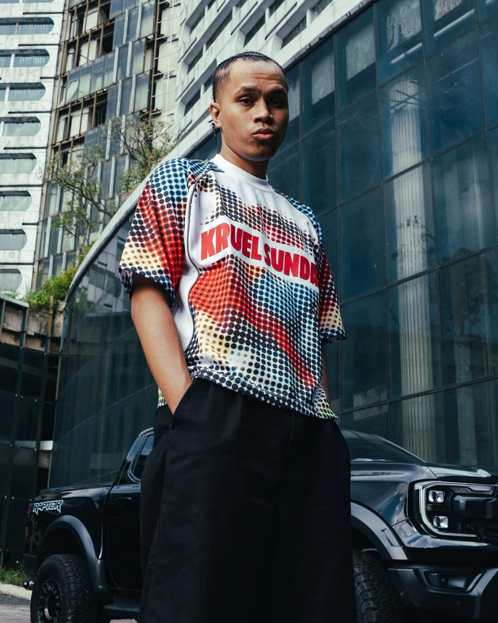 KRUEL x SUPERSUNDAY PIXEL JERSEY WHITE