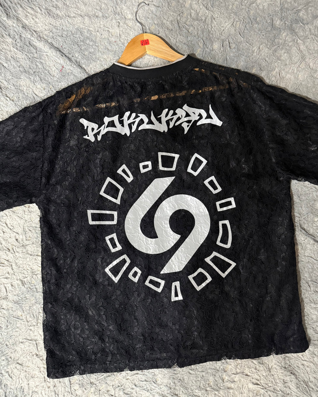 LACE JERSEY ID BLACK