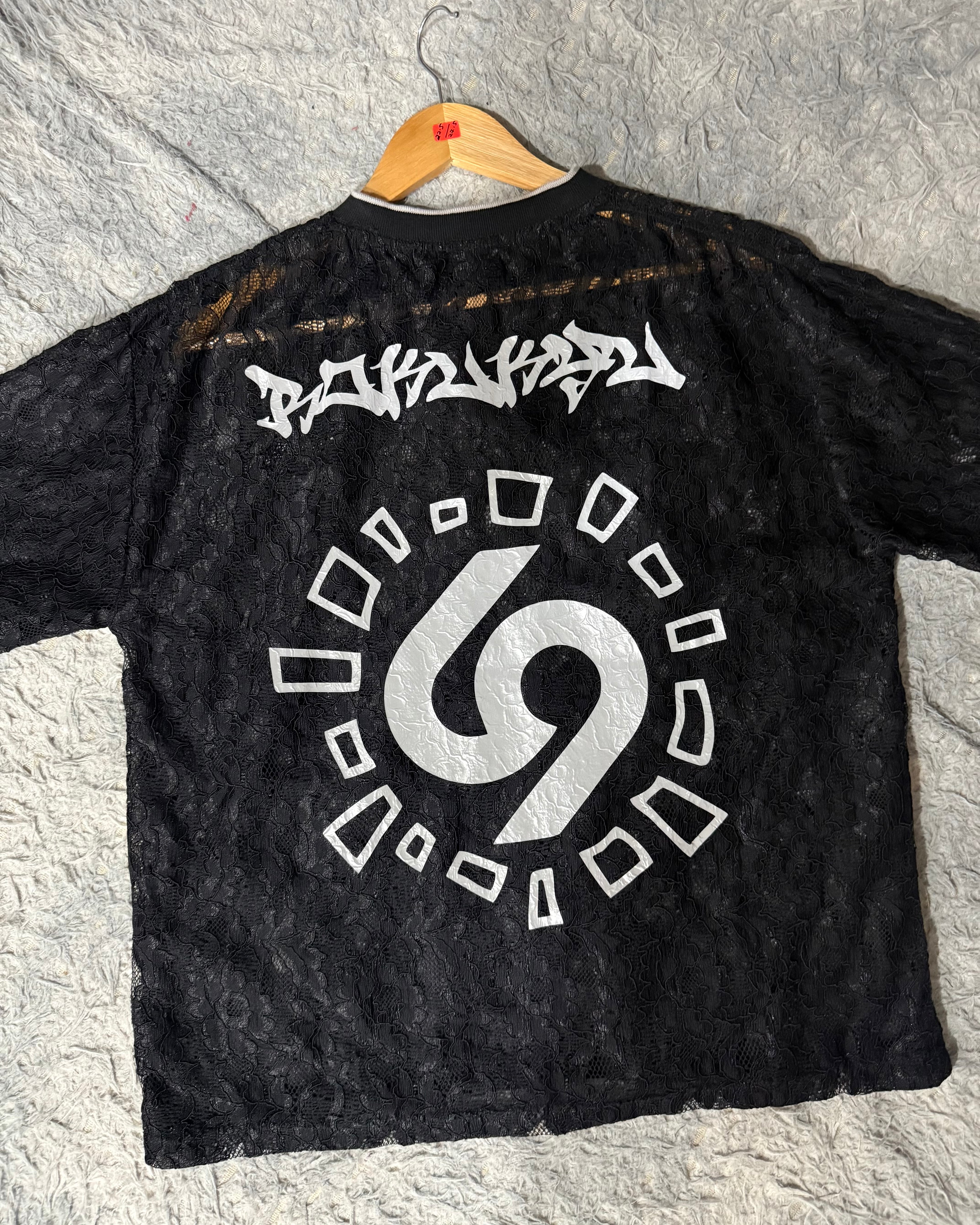 LACE JERSEY ID BLACK