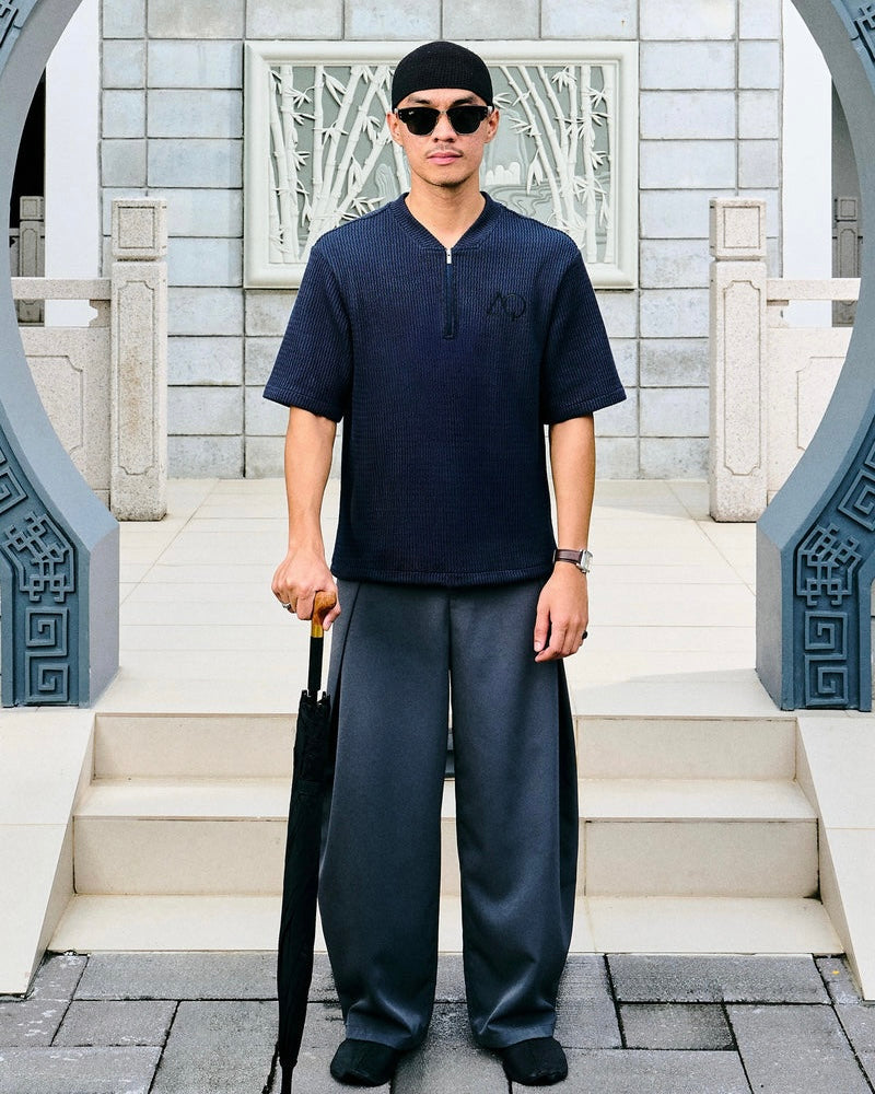 AQ MERCH HALFZIP NAVY