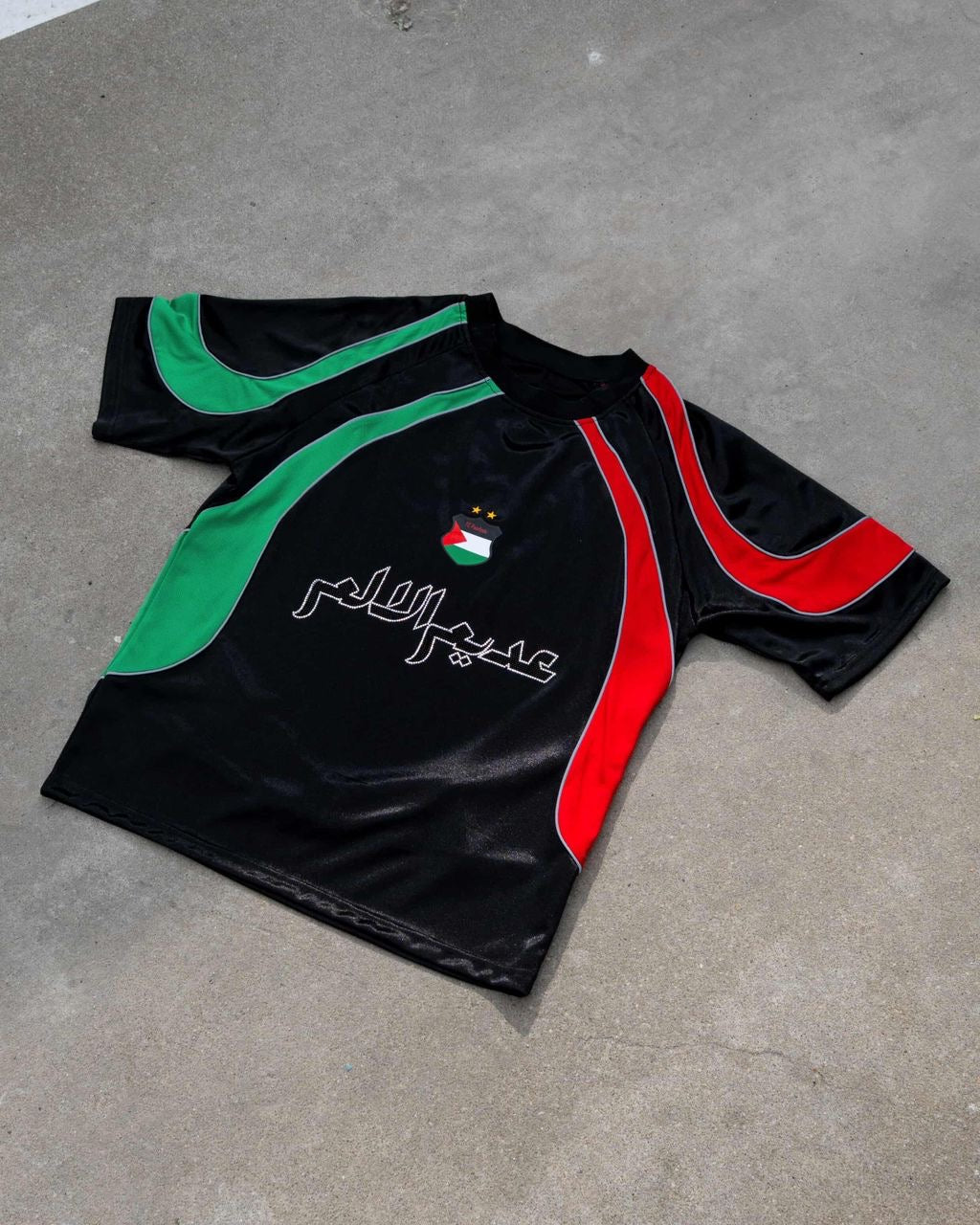 PAINLESS PALESTINE JERSEY BLACK