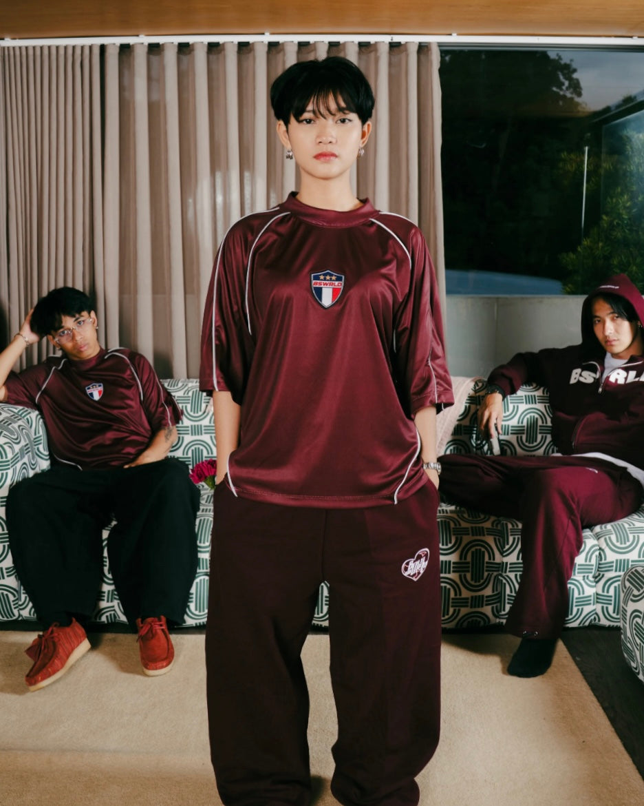 BOISWORLD PARODY JERSEY MAROON