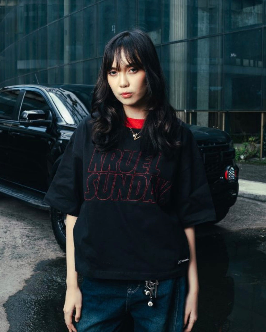 KRUEL x SUPERSUNDAY CORE TEE BLACK