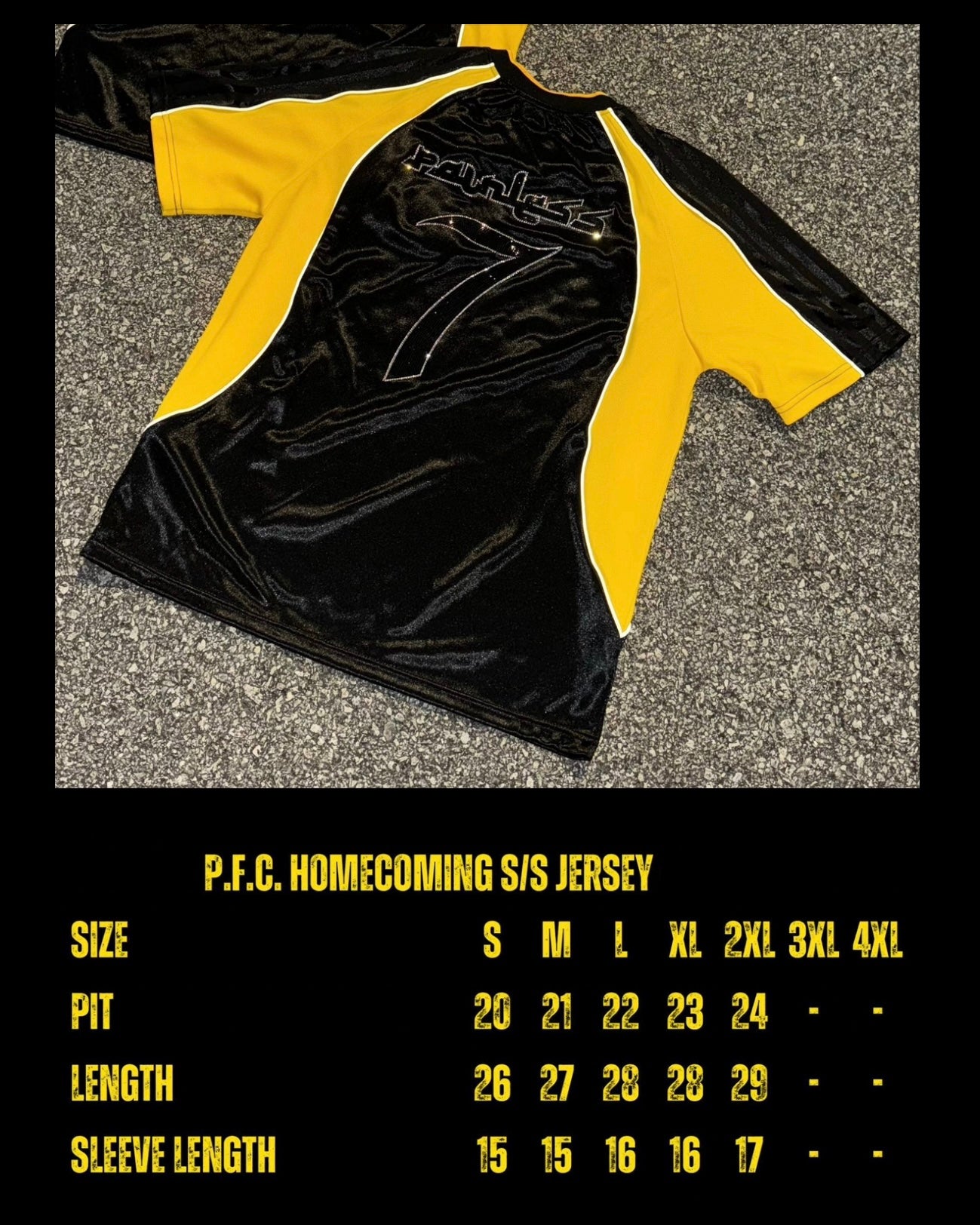 PAINLESS FAM SHORTSLEEVE JERSEY BLACK YELLOW